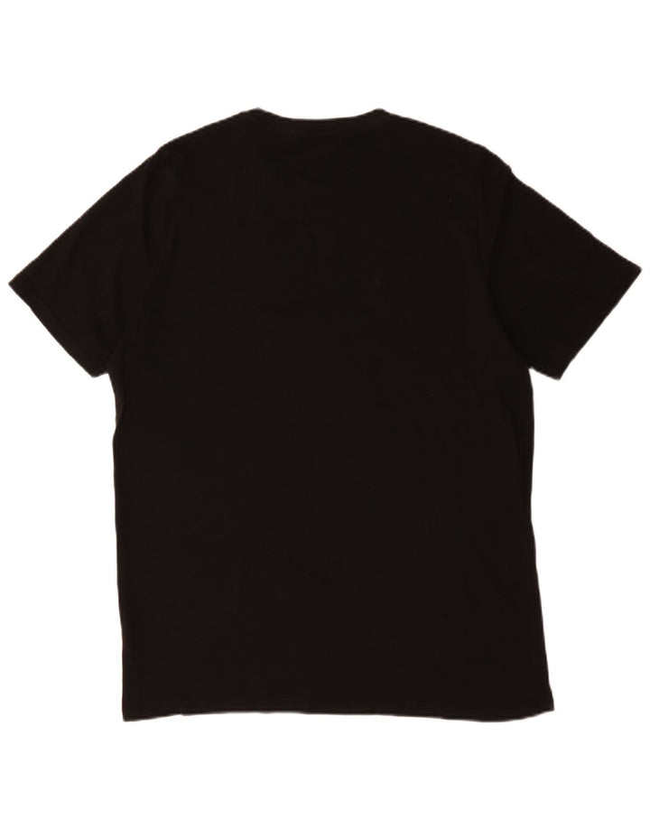 Puma Herre Grafisk T-Shirt Top Stor Sort Bomuld