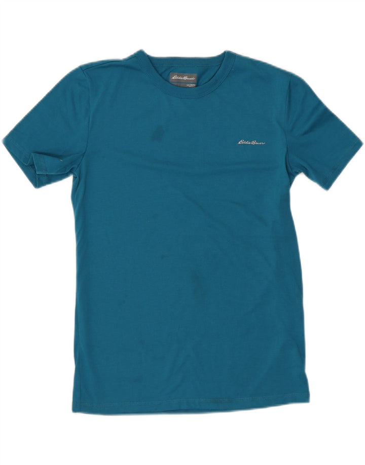 EDDIE BAUER Boys T-Shirt Top 14-15 Years Large Blue Polyester Vintage Eddie Bauer and Second-Hand Eddie Bauer from Messina Hembry 