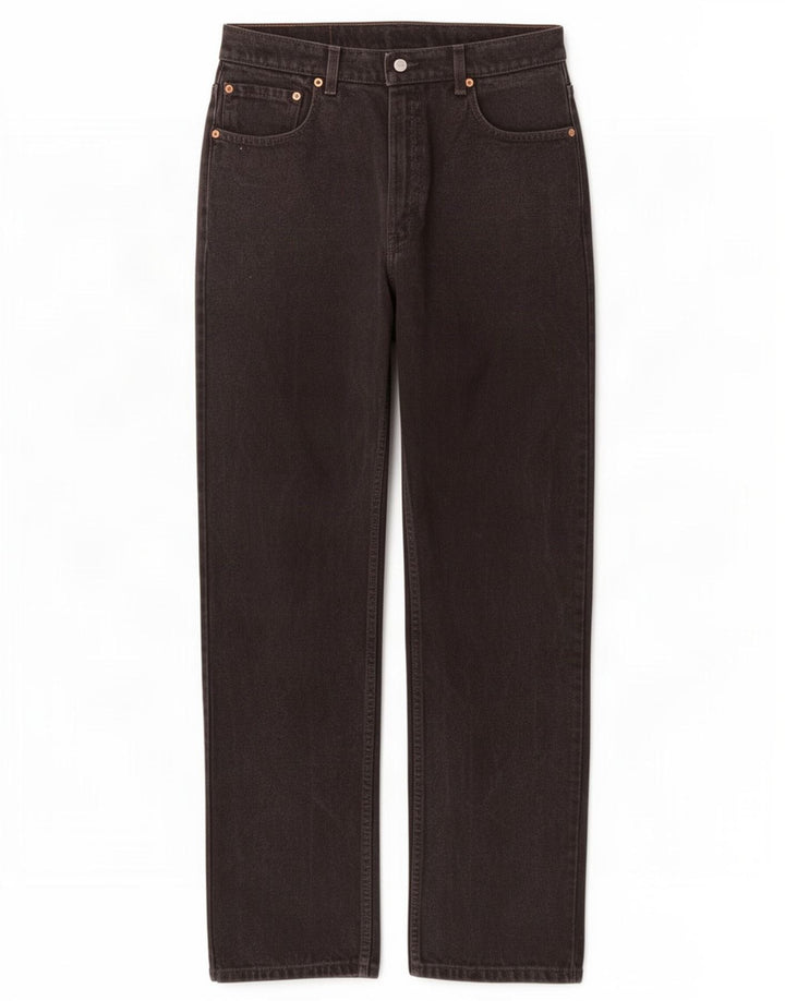 Levi's Herre 505 Straight Jeans W30 L32 Sort Bomuld