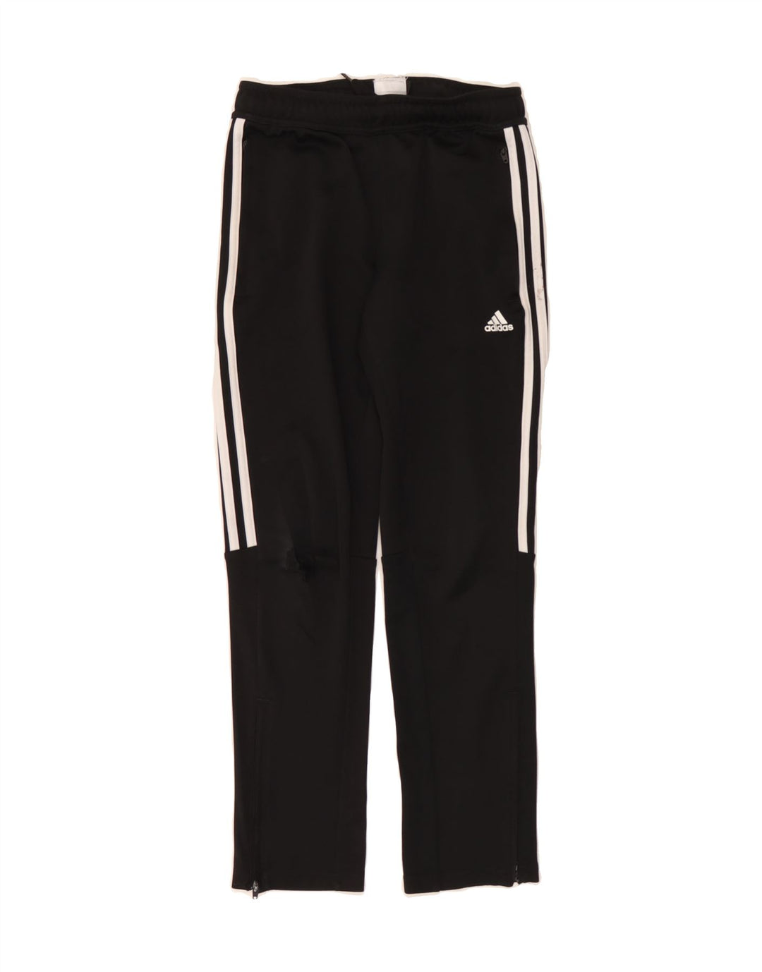 ADIDAS Boys Tracksuit Trousers 11-12 Years Black Polyester Vintage Adidas and Second-Hand Adidas from Messina Hembry 