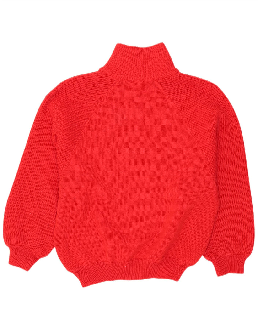 Skipper's Herre Button Neck Jumper Sweater IT 48 Medium Rød Uld
