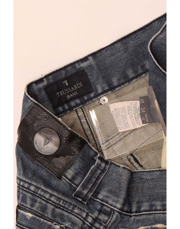 Trussardi Herre Straight Jeans IT 48 Medium W32 L34 Blå Bomuld