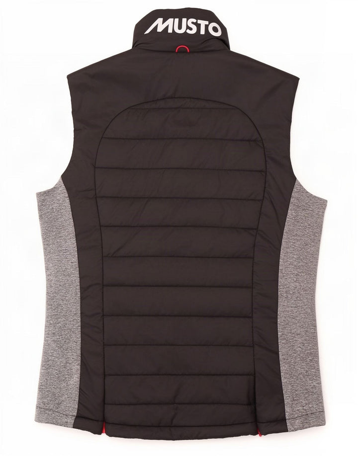 Musto Womens Polstret Gilet UK 12 Medium Black Colourblock Polyester