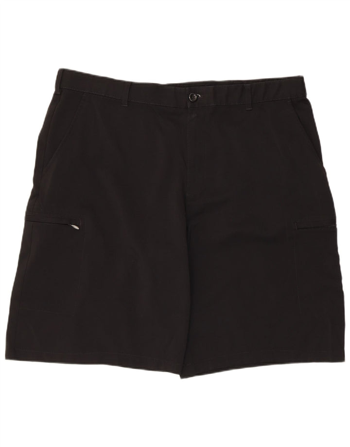 Izod Herre Cargo Shorts W38 XL Sort Polyester