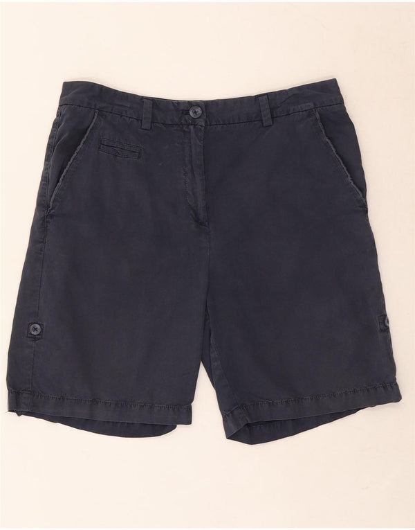 Marks & Spencer Chino Shorts til kvinder UK 12 Medium W30 Marineblå Bomuld