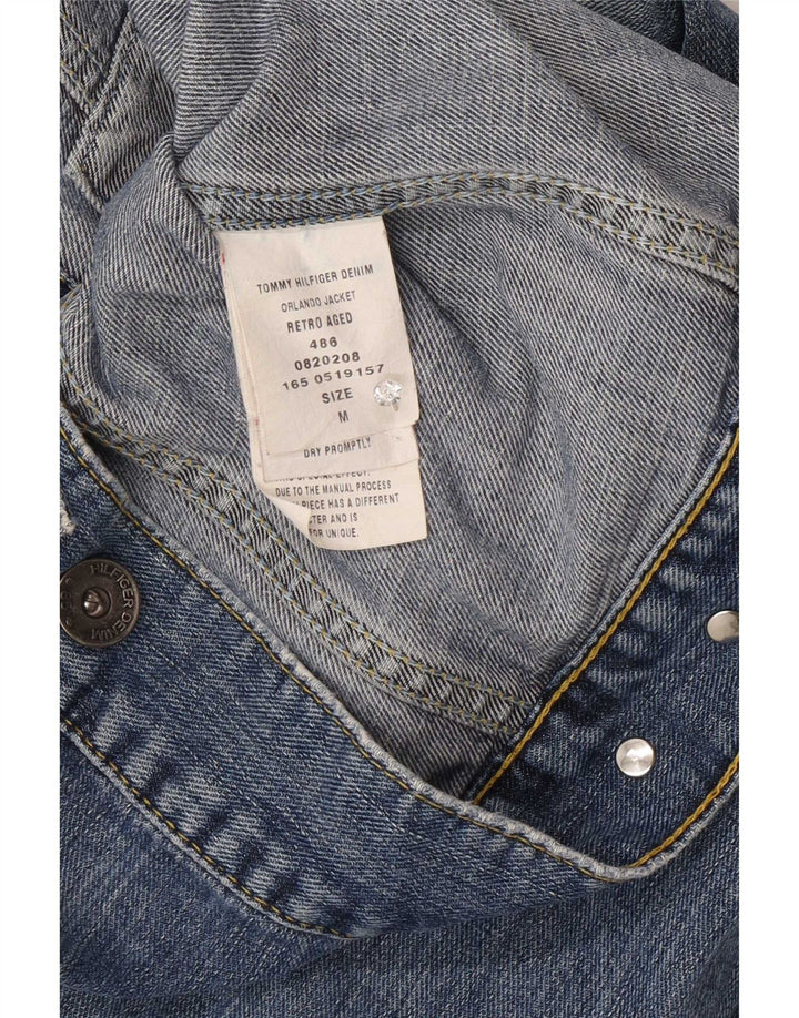 Tommy Hilfiger Dame denimjakke UK 12 Medium Blue Bomuld