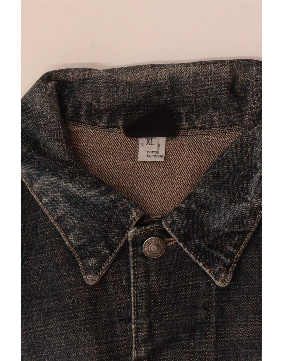 Vitamina Dame denimjakke UK 18 XL Grå Bomuld