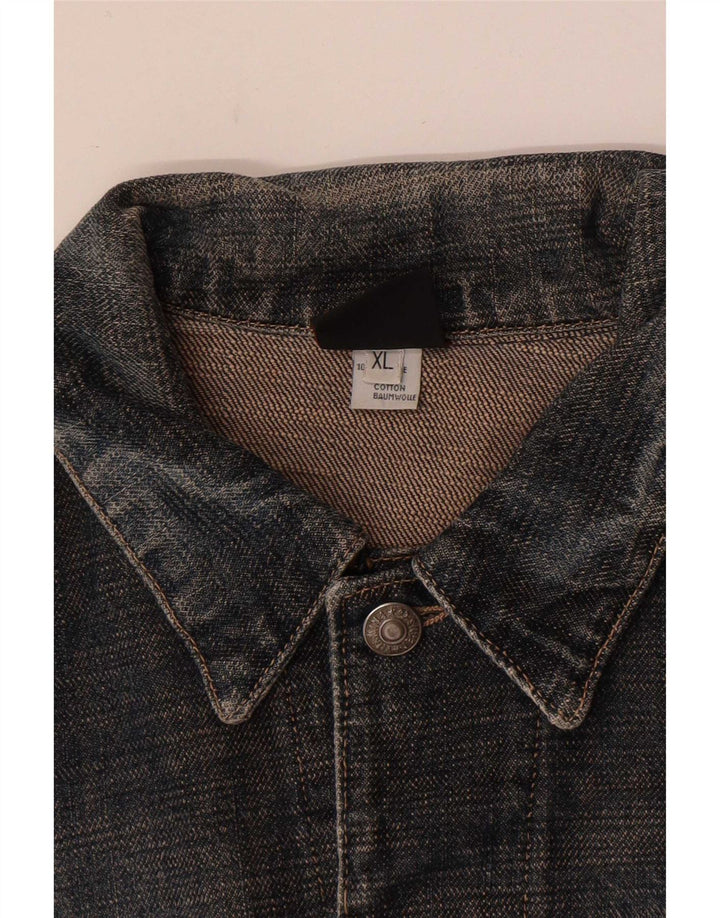 Vitamina Dame denimjakke UK 18 XL Grå Bomuld