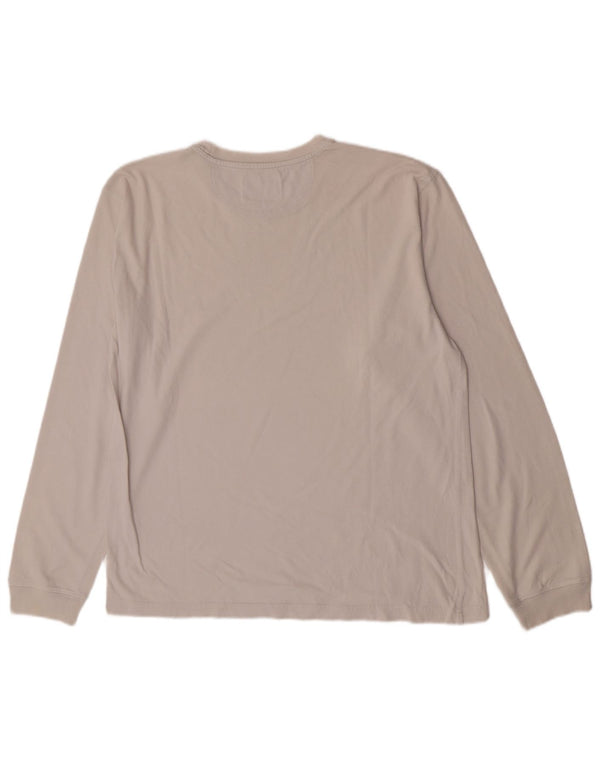 Champion Herre Top Langærmet Large Off White Bomuld