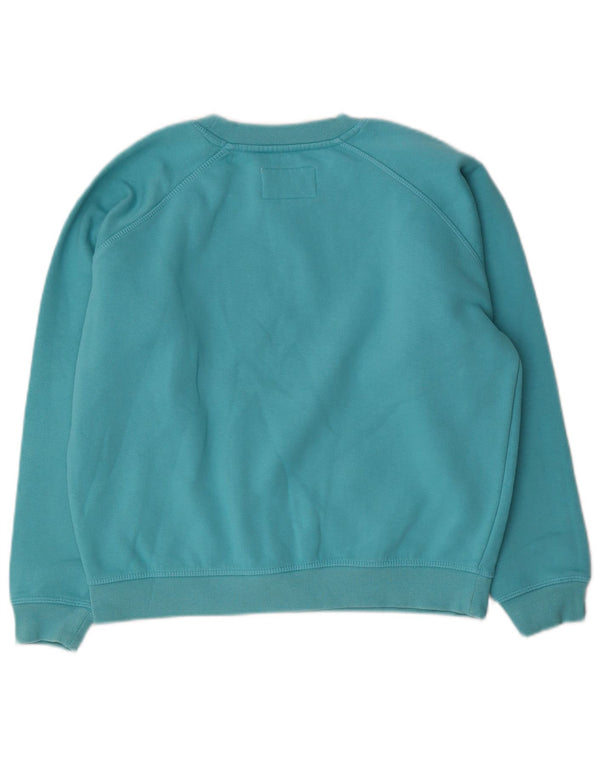 Jack Wills Dame Oversized Sweatshirt Jumper UK 8 Small Blue Cotton