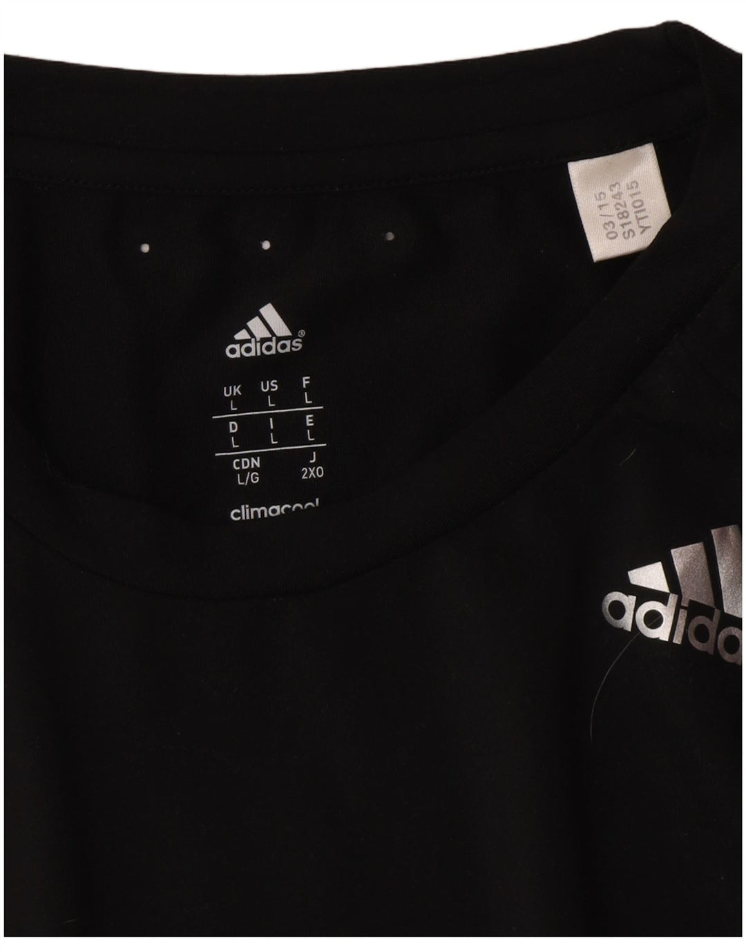 Adidas Herre Climacool T-Shirt Top Stor Sort