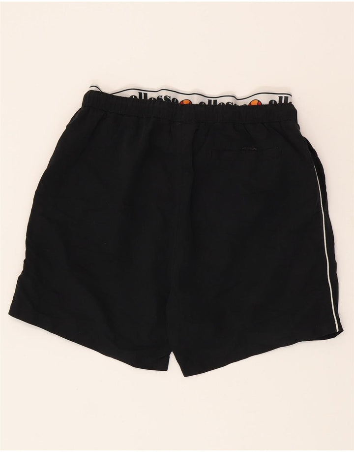 Ellesse Herre grafiske sportsshorts Medium Sort Colourblock Polyester
