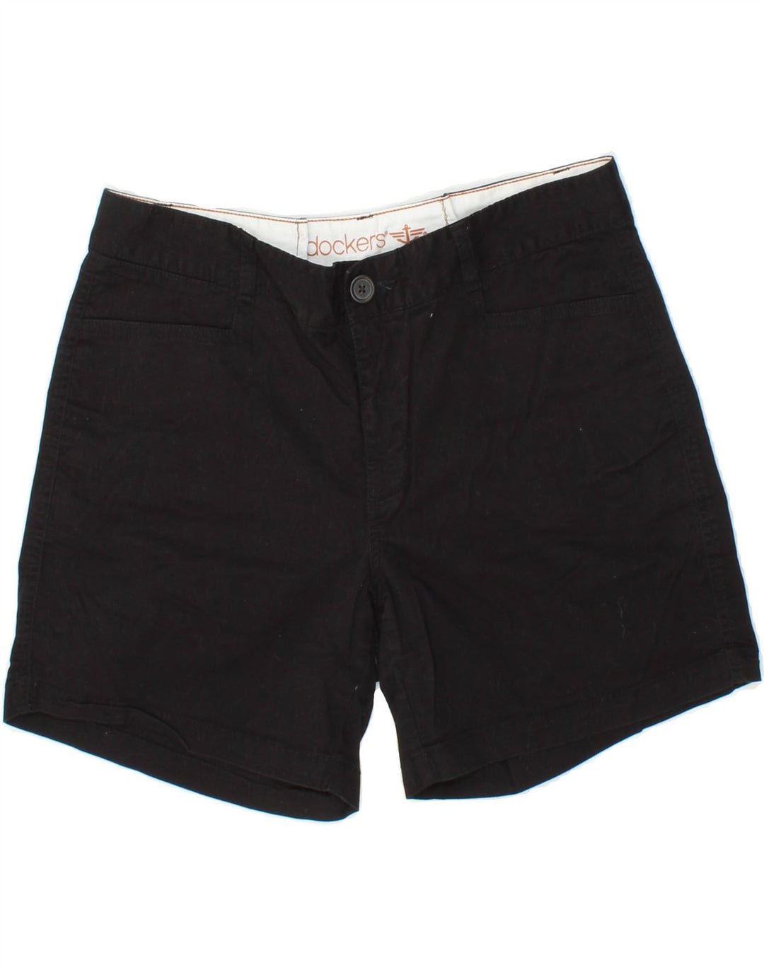 DOCKERS Womens Chino Shorts US 12 Large W32  Black Cotton Vintage Dockers and Second-Hand Dockers from Messina Hembry 