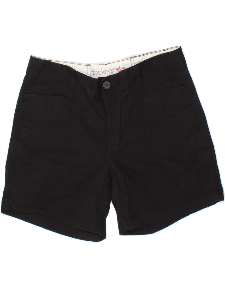 DOCKERS Womens Chino Shorts US 12 Large W32  Black Cotton Vintage Dockers and Second-Hand Dockers from Messina Hembry 