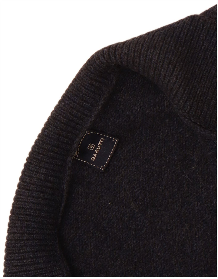 Herre militær cardigan sweater lille marineblå