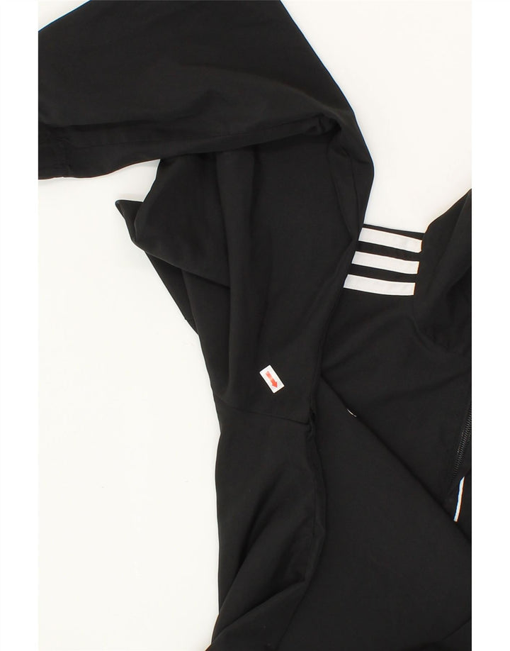 ADIDAS Mens Clima Proof Pullover Tracksuit Top UK 40/42 Medium Black Vintage Adidas and Second-Hand Adidas from Messina Hembry 