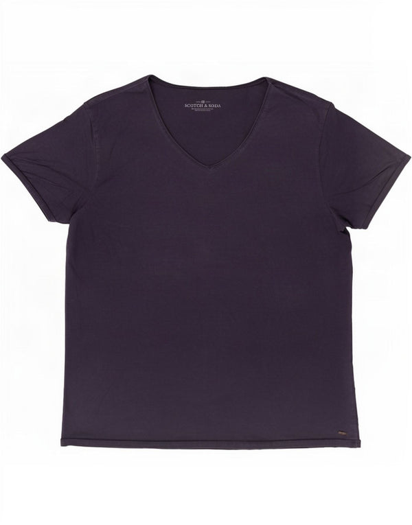 Scotch & Soda herre T-shirt Top Stor marineblå bomuld