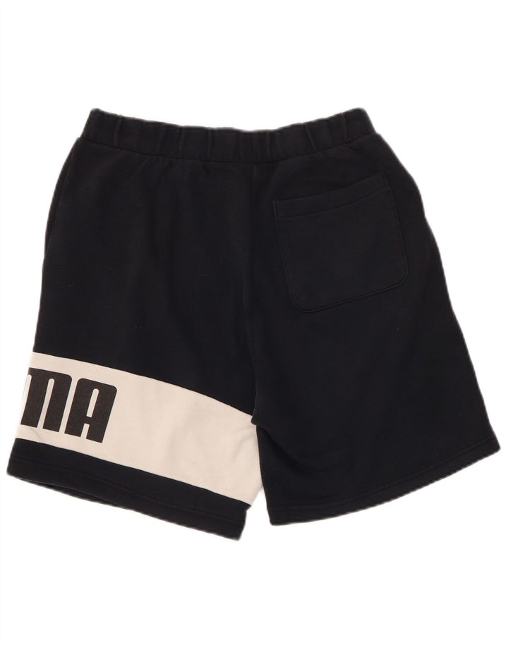 PUMA Grafiske sportsshorts til mænd Small Black Colourblock