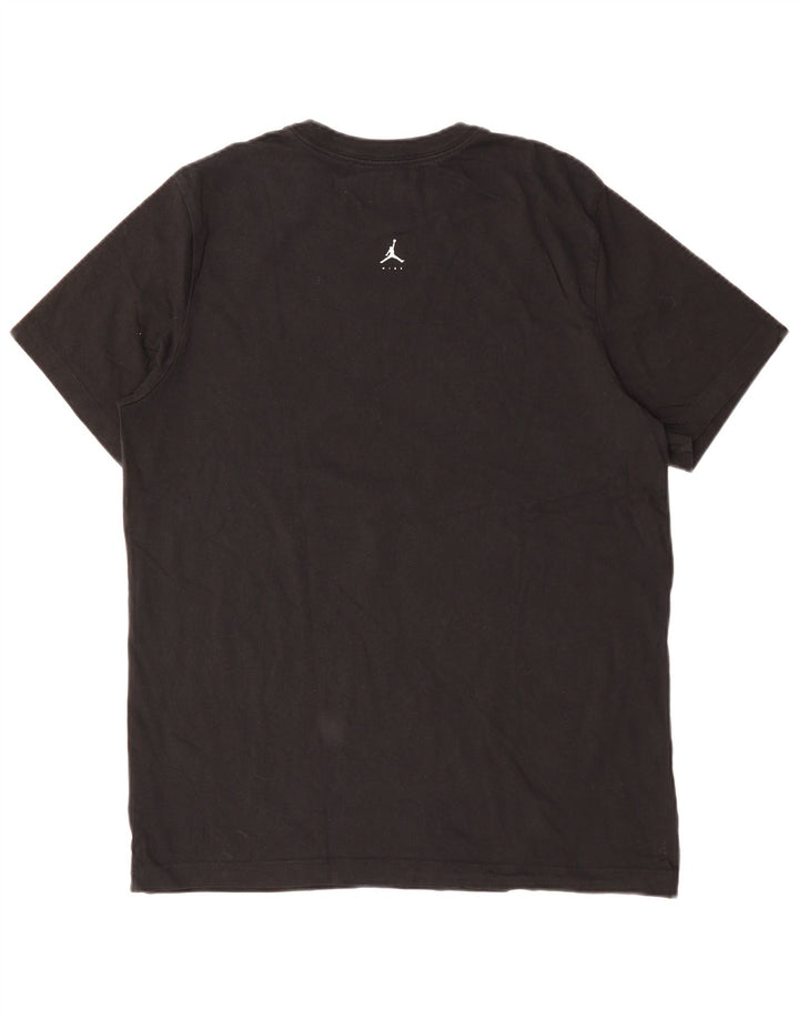 JORDAN Grafisk T-shirt top til mænd, stor sort bomuld