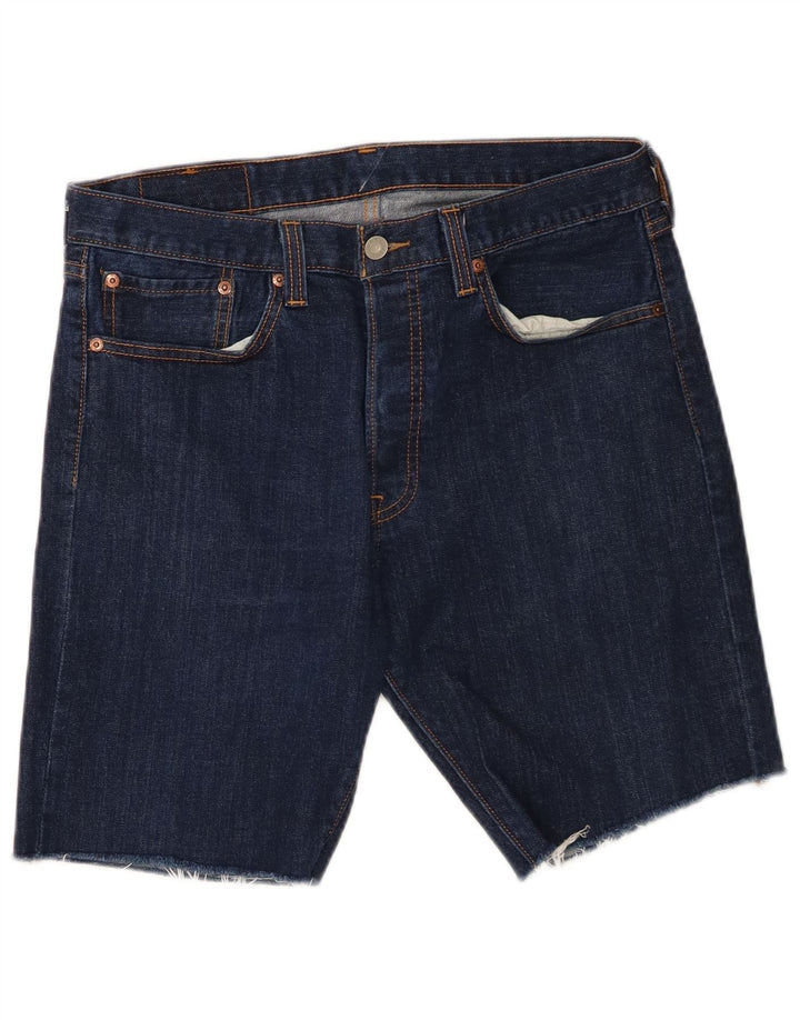 Levi's Herre 501 denimshorts W32 Mellem marineblå bomuld