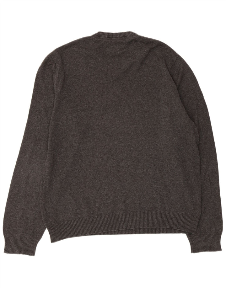 Penguin Herre V-hals sweater Stor Grå Bomuld