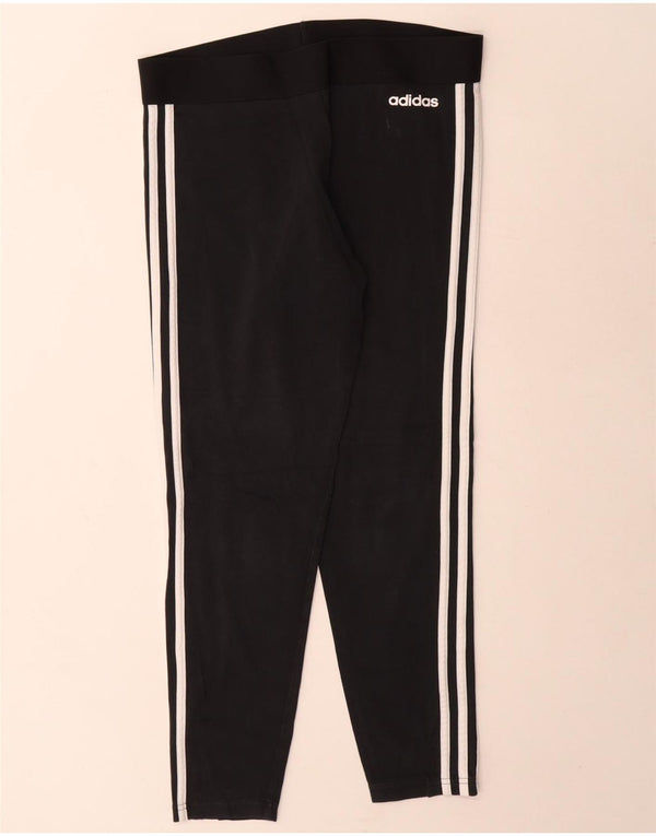 Adidas Dame Leggings UK 16/18 Large Black Bomuld