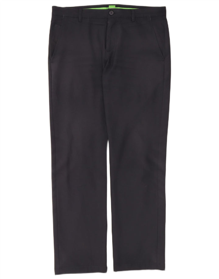 Hugo Boss Herre Lige Chino Bukser IT 48 Medium W32 L32 Marineblå