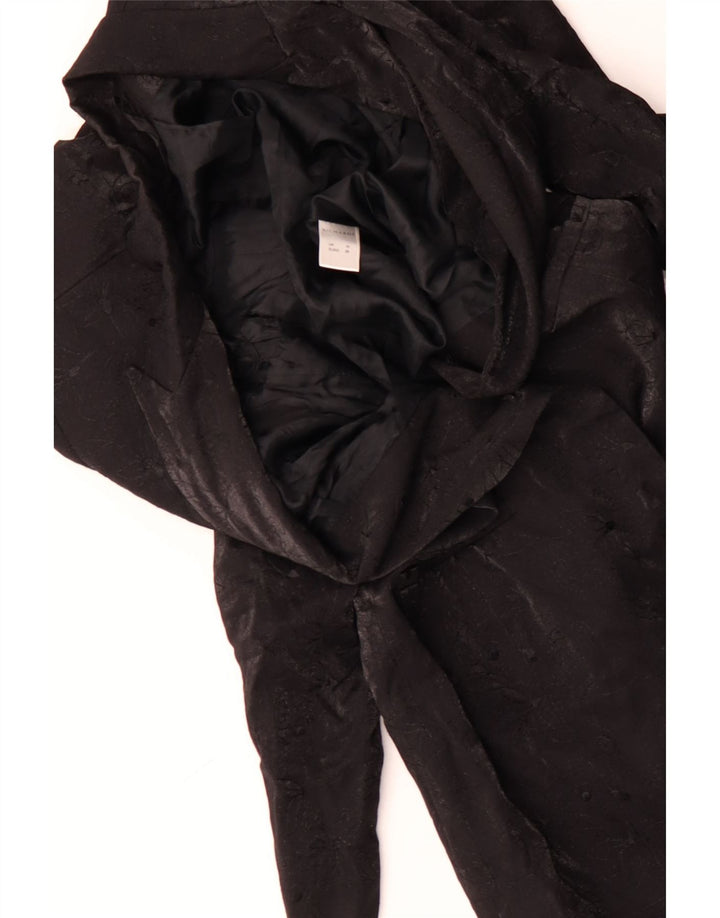 RICHARDS Dameoverfrakke UK 10 Small Black Floral Viscose