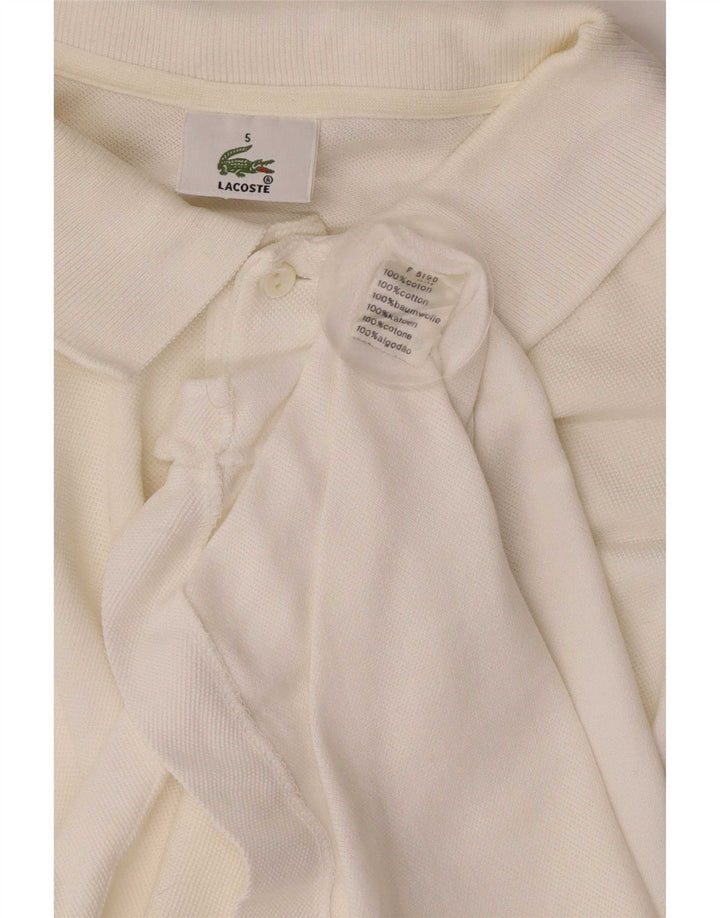 Lacoste herre poloskjorte str. 5 Large Hvid bomuld