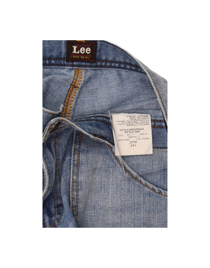LEE Boys Bermuda Cargo Denim Shorts 13-14 Years W28  Blue Cotton