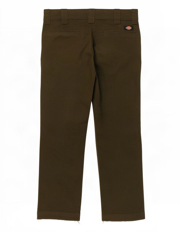Dickies Mens Slim Straight Chino Trousers W32 L26 Khaki Polyester