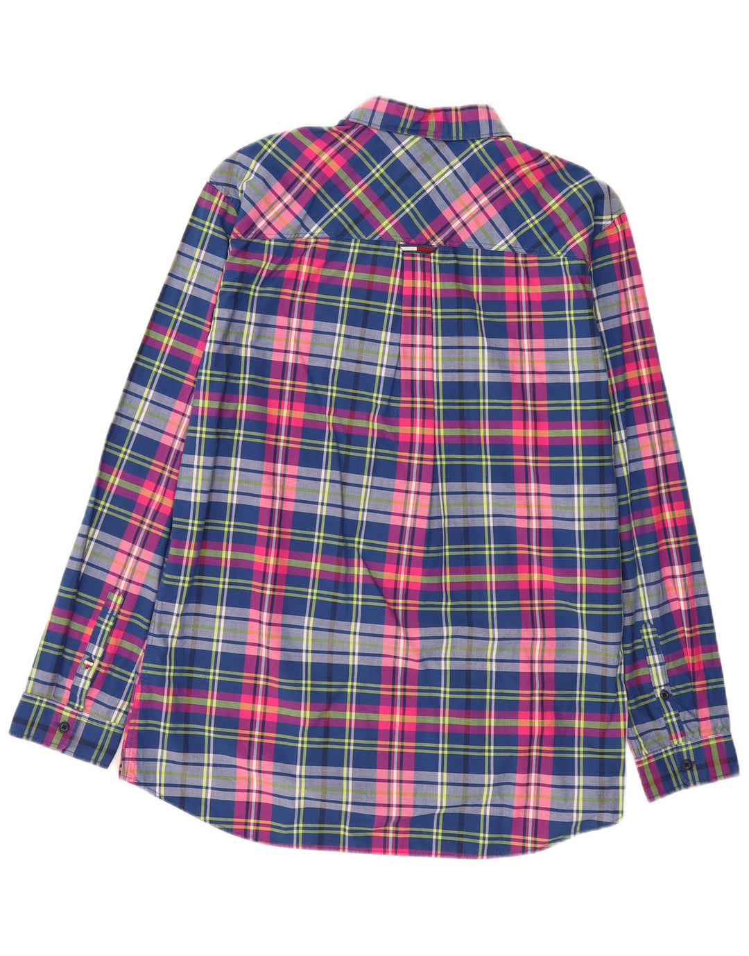 TOMMY HILFIGER Herre Regular Fit skjorte XL marineblå ternet bomuld