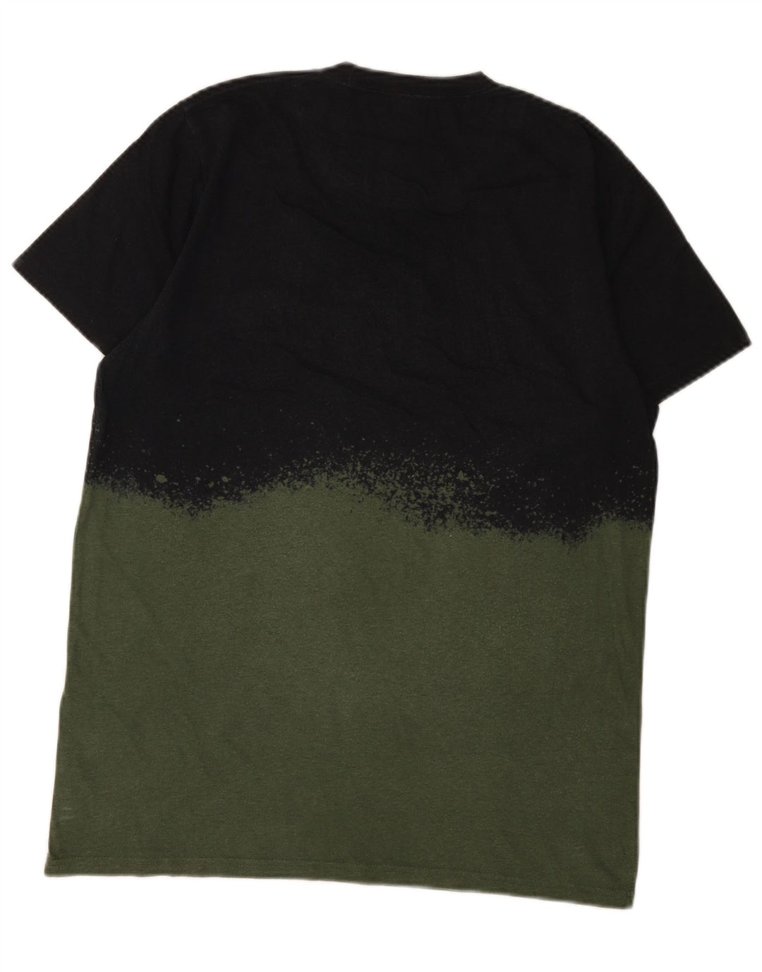 Hollister Herre grafisk T-shirt Top Medium Grøn Colourblock