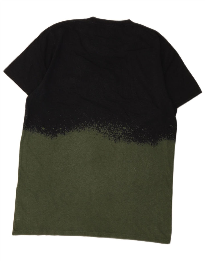 Hollister Herre grafisk T-shirt Top Medium Grøn Colourblock