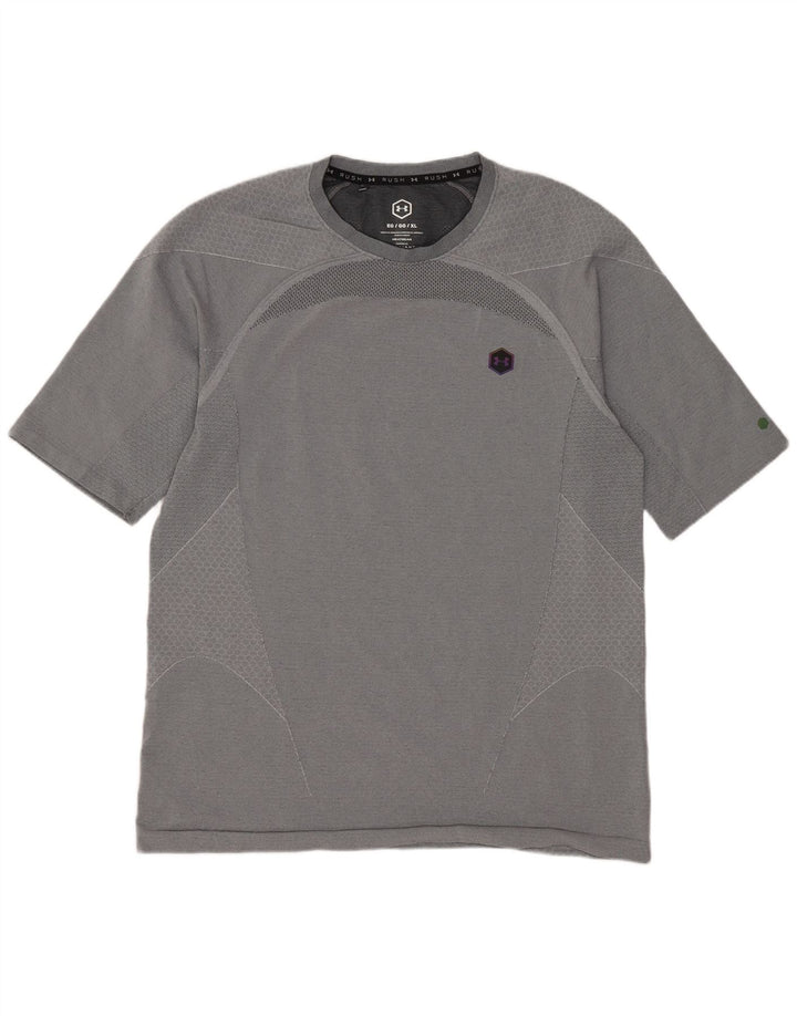 Under Armour Herre Heat Gear T-Shirt Top XL Grå