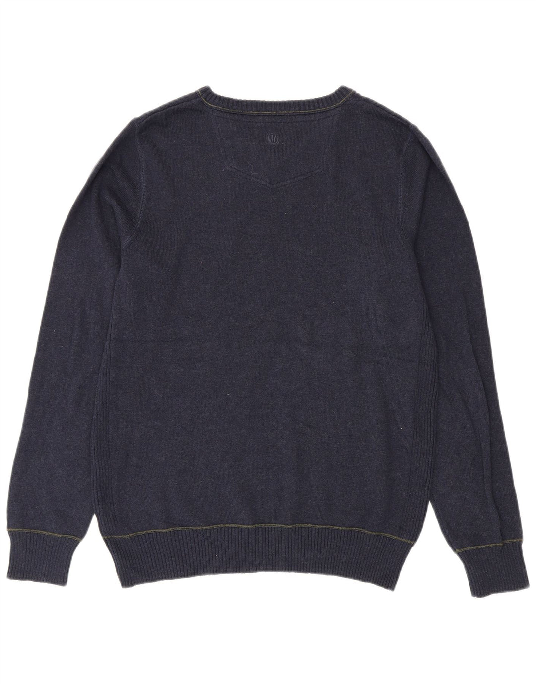 Fat Face Herre V-hals sweater Medium Marineblå Bomuld