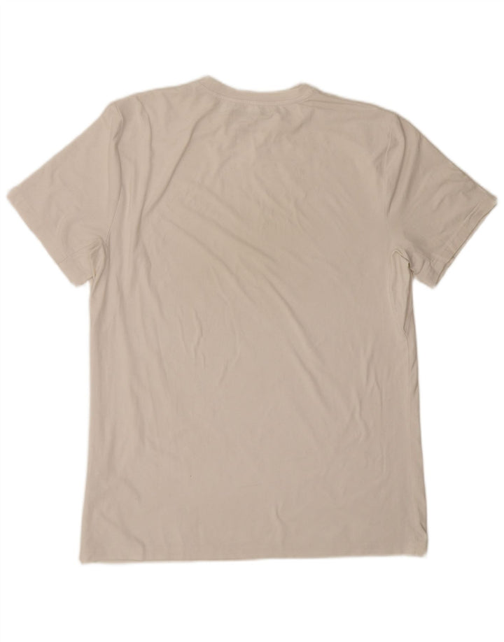 Calvin Klein Herre T-Shirt Top Medium White Polyester