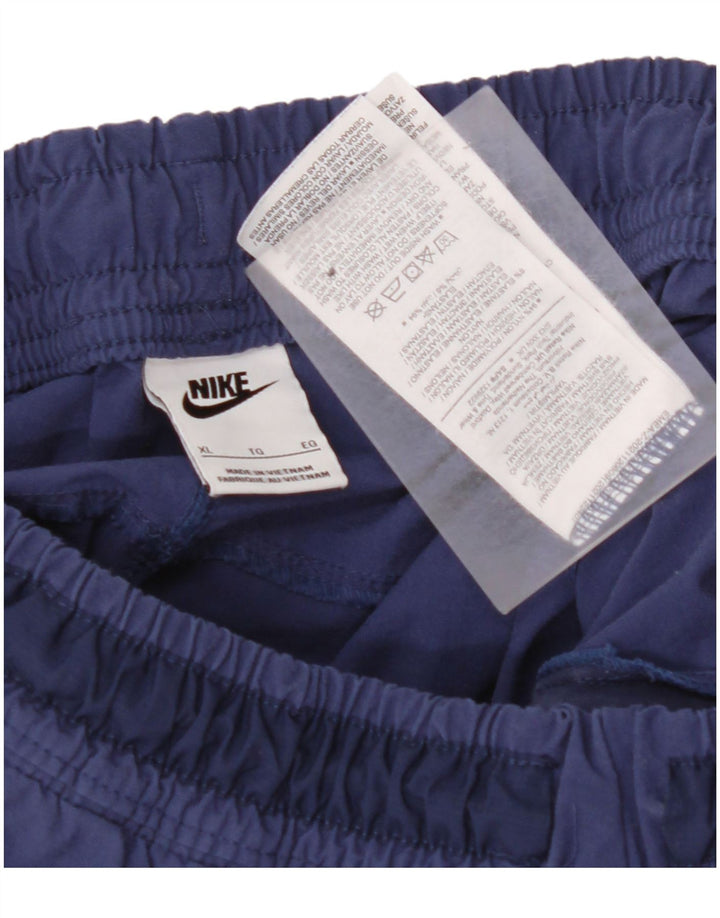 NIKE Air Max grafisk træningsdragt bukser til mænd Joggers XL marineblå nylon