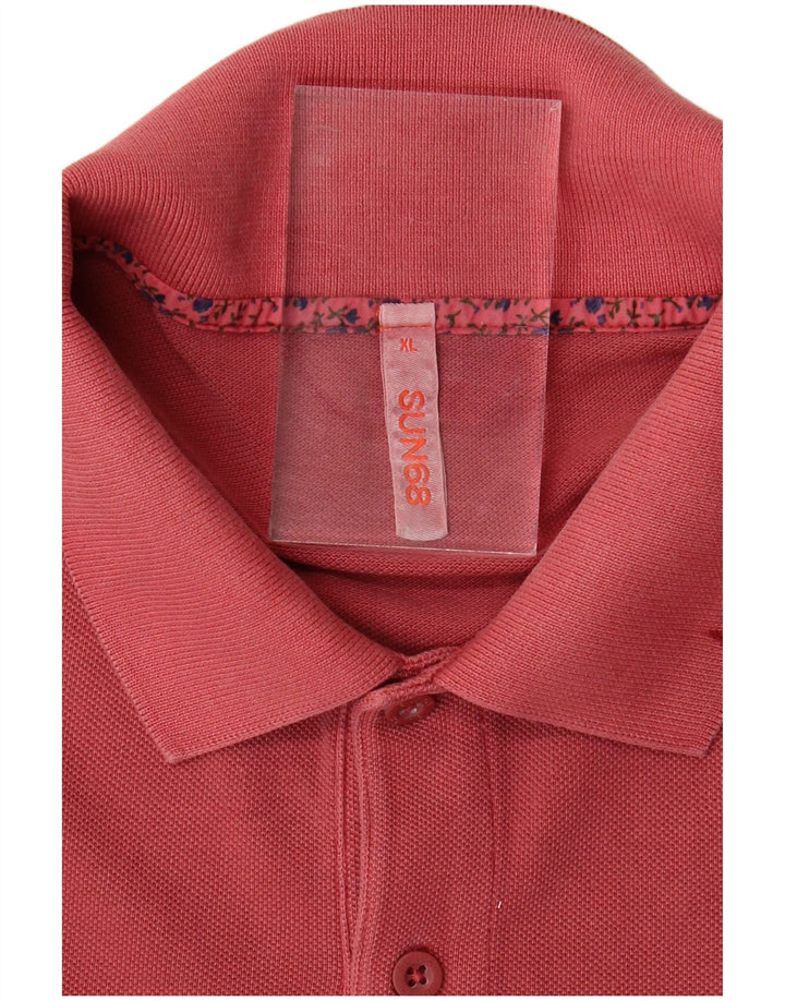 SUN68 Herre poloshirt XL Pink