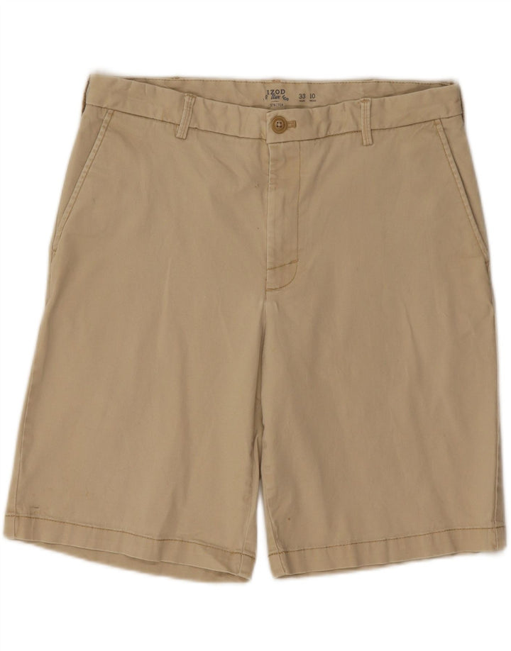 IZOD Mens Chino Shorts W33 Large Beige Cotton Vintage Izod and Second-Hand Izod from Messina Hembry 
