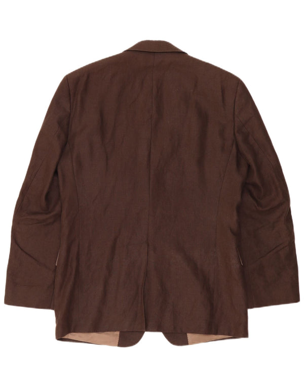 SOLBIATI Herre 2-knaps blazerjakke IT 48 Medium brun hør