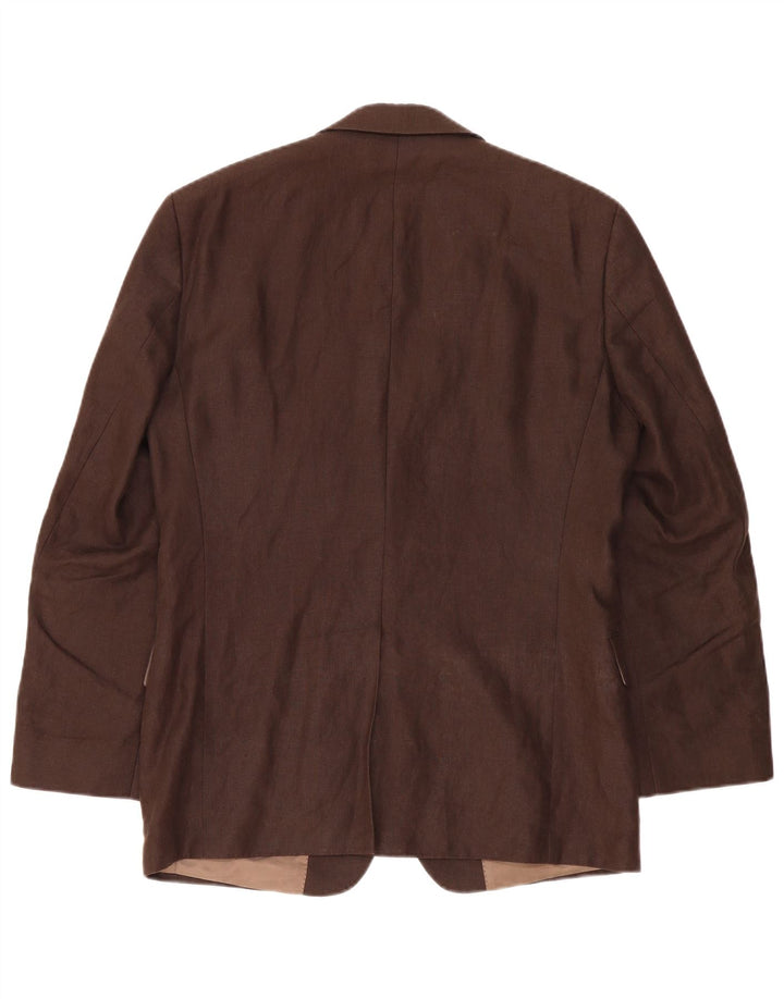 SOLBIATI Herre 2-knaps blazerjakke IT 48 Medium brun hør