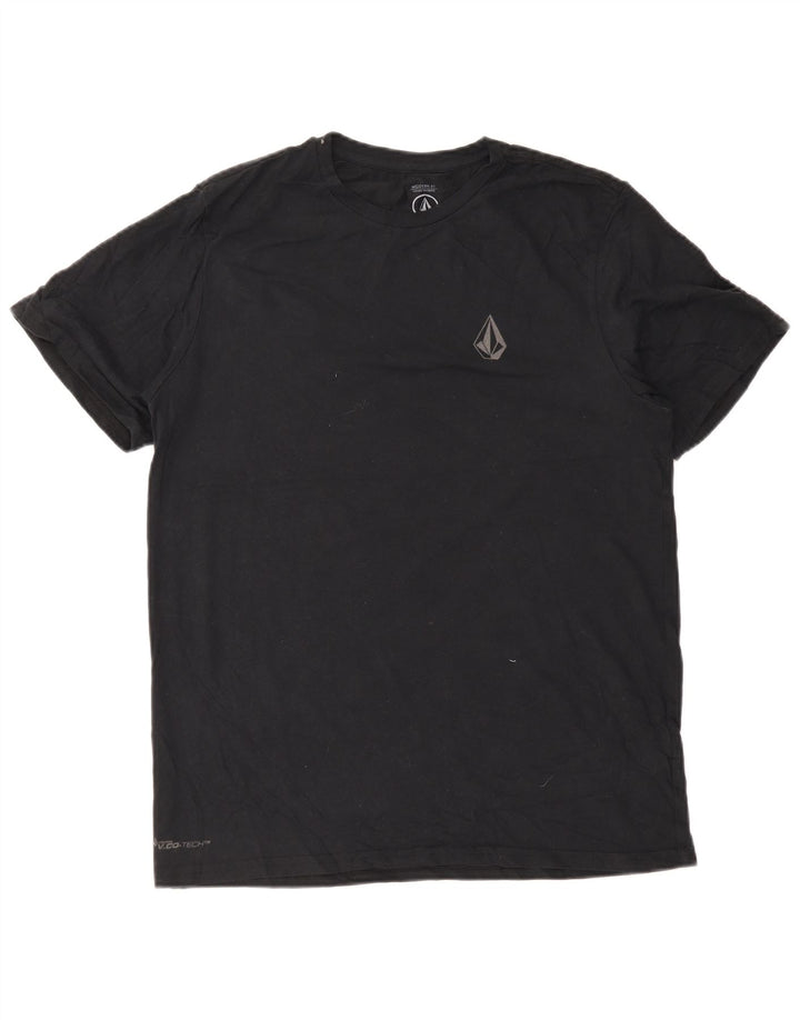 Volcom Herre Modern Fit Grafisk T-Shirt Top Stor Sort Bomuld