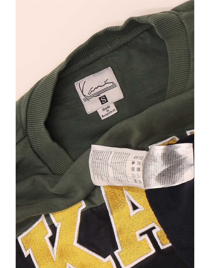 Karl Kani Herre grafisk sweatshirt jumper lille marineblå farveblok