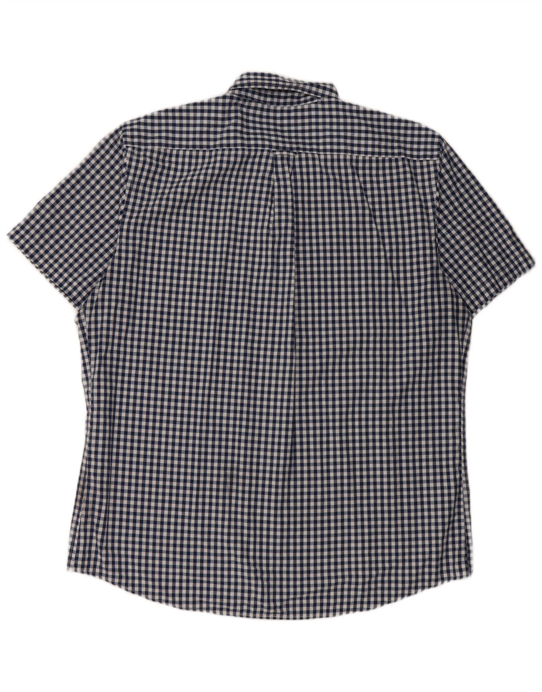 IZOD Kortærmet Herreskjorte XL Blå Gingham Bomuld