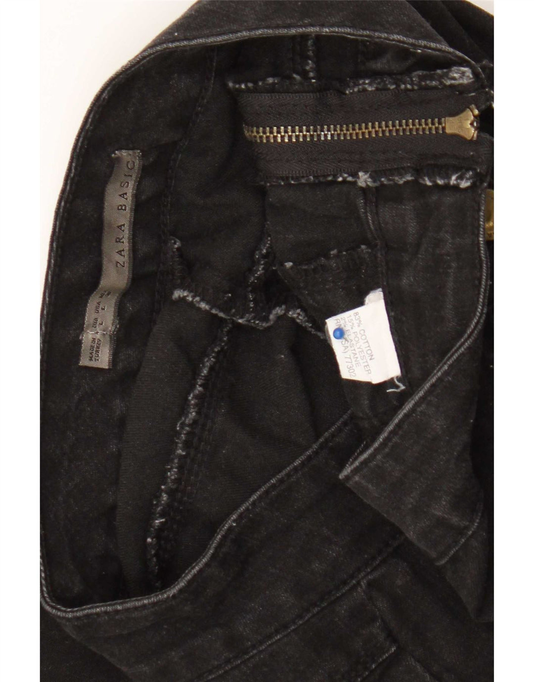 Zara Womens Jegging Jeans Large W30 L29 Black Cotton