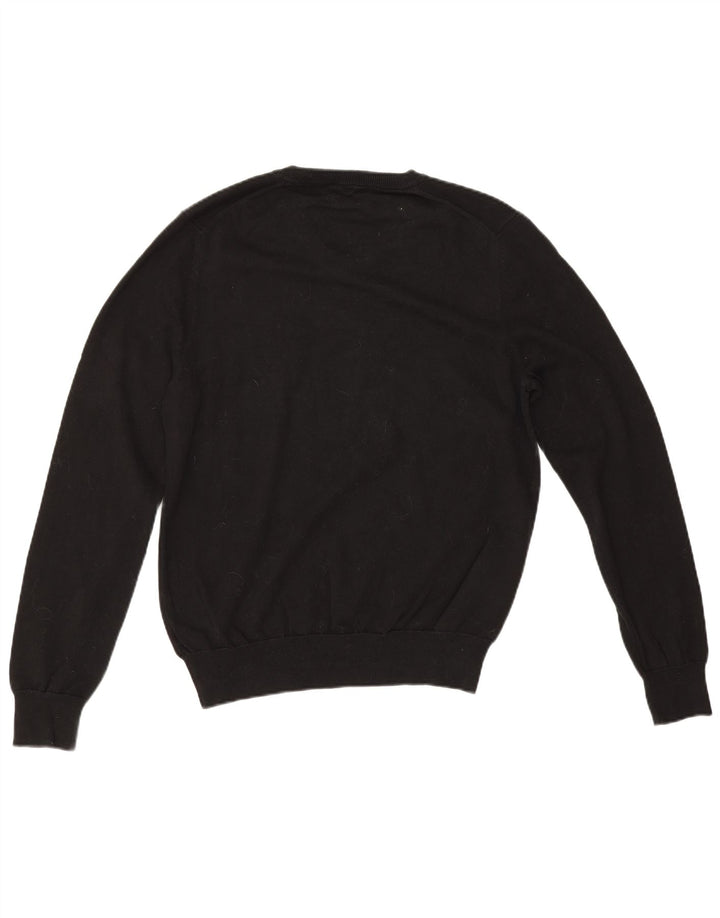 Marks & Spencer Herre V-hals sweater Medium Sort Bomuld