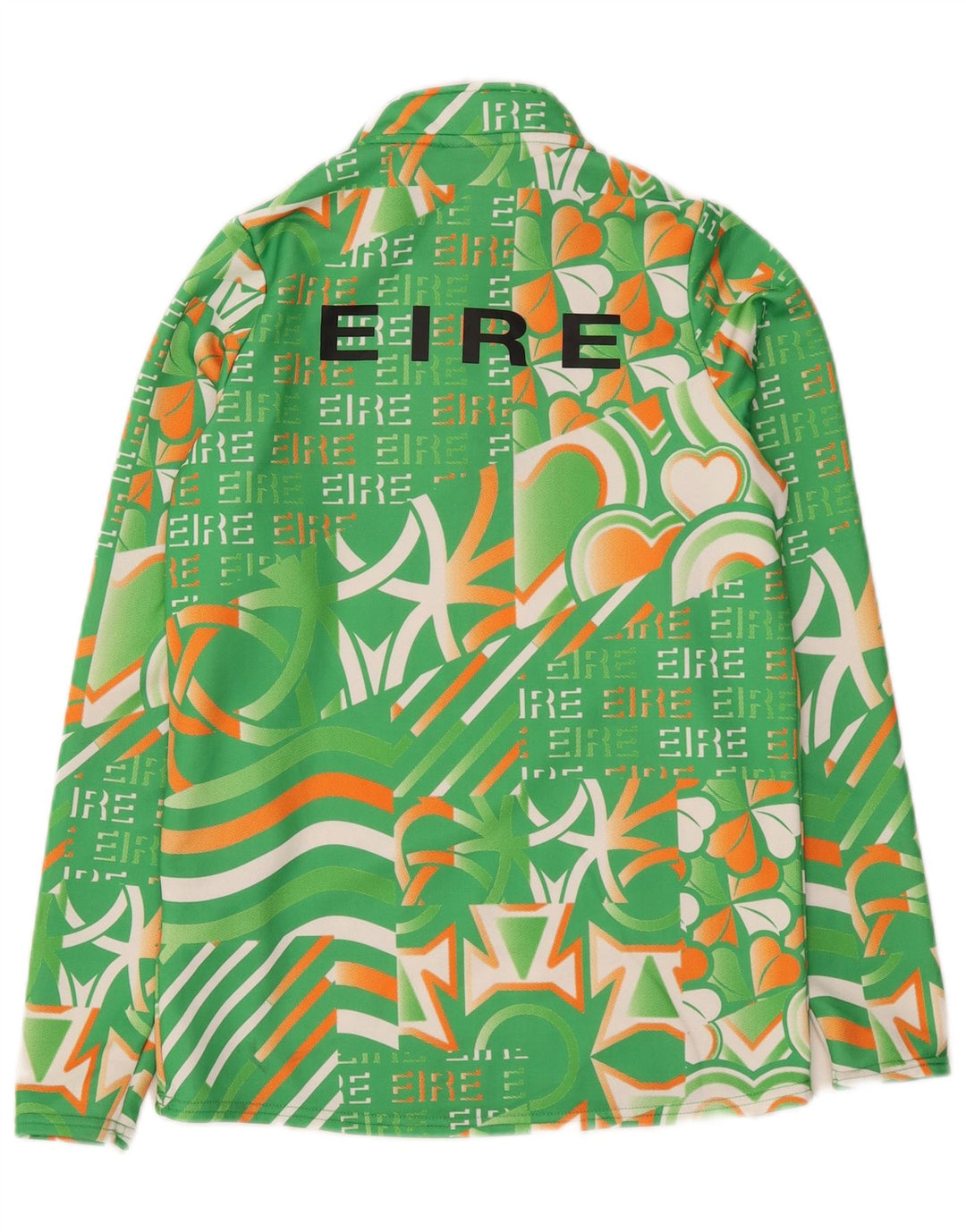 Umbro Girls Grafisk Pullover Træningsdragt Top 11-12 År Stor Grøn