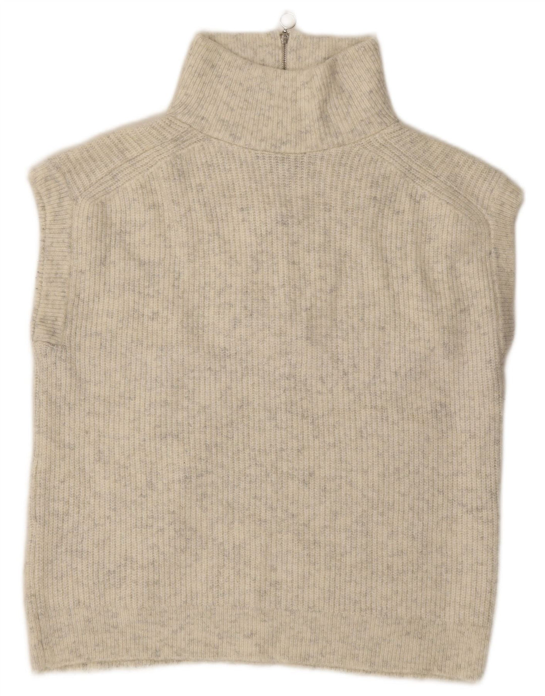 Marks & Spencer Dame Oversized Vest Tank Top UK 10 Small Grey Flecked