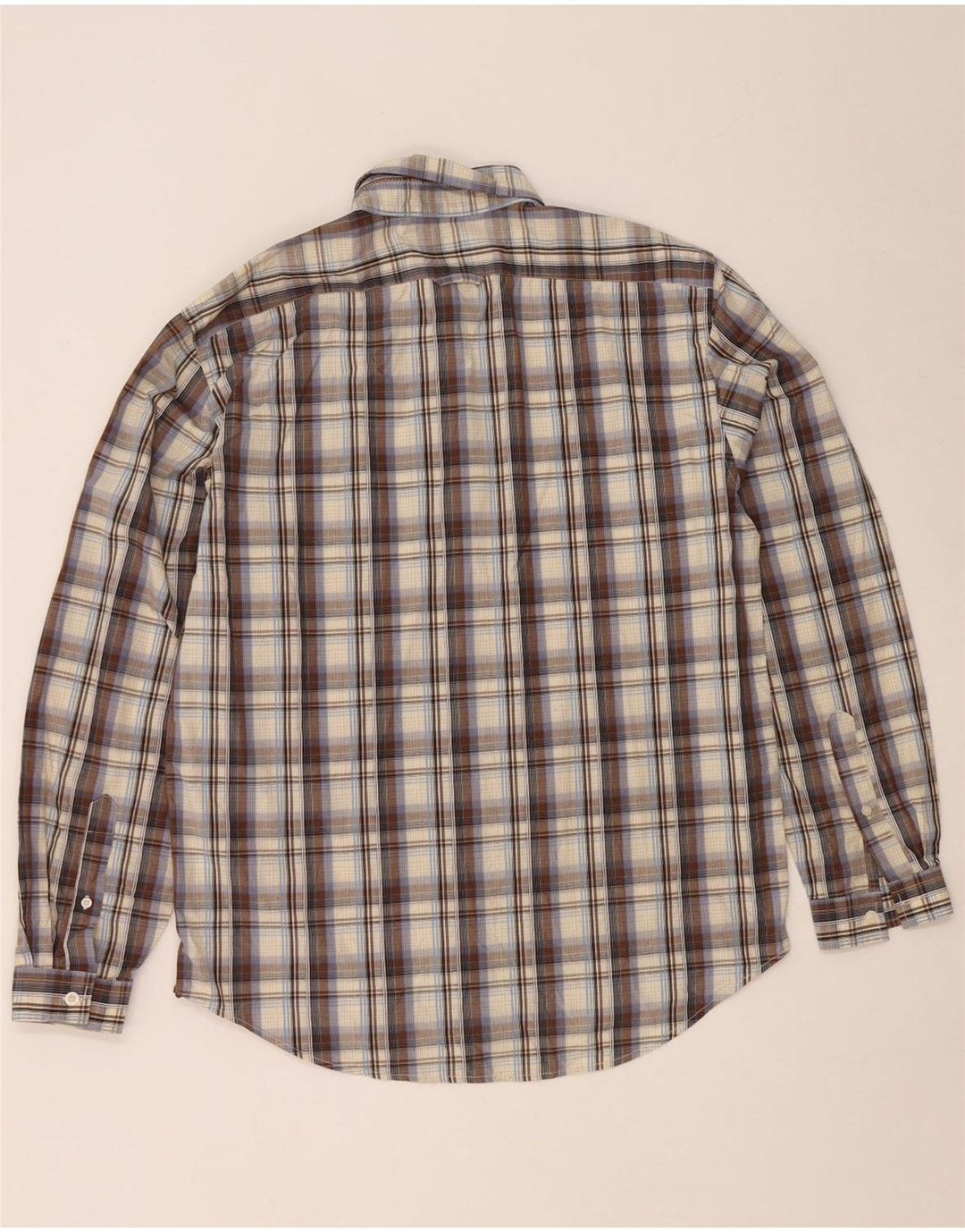 Dockers herreskjorte str. 42/44 Large brun ternet bomuld